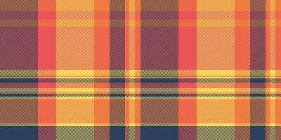 Vibrant autumnal plaid pattern. Warm, earthy tones in a classic check design. Perfect for textile design, fashion, packaging, and web backgrounds. Seamless repeat texture. vector
