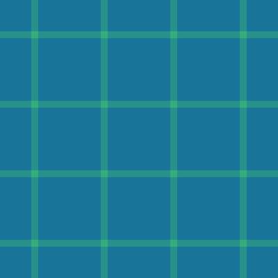 Straight texture background fabric, cute tartan pattern plaid. Net seamless check textile in cyan and teal colors.