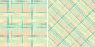 Seamless background textile of pattern check plaid with a texture tartan fabric . Set in spring colors. Fashion trends for every season and holiday. vector