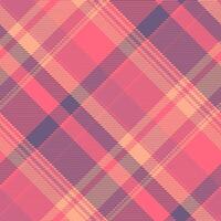 Choose texture check, product textile fabric pattern. Horizontal seamless tartan background plaid in red and orange colors. vector