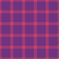 Regular plaid seamless, london tartan texture pattern. Indian check fabric background textile in red and eminence colors. vector