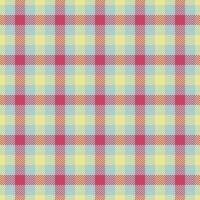 Suite plaid tartan textile, summer fabric pattern texture. Flooring background check seamless in light and yellow colors. vector