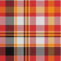 Tough background check, pretty seamless fabric texture. Cotton pattern tartan textile plaid in red and gainsboro colors. vector
