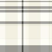 Velvet fabric textile check, printout tartan seamless plaid. Ornamental pattern texture background in grey and linen colors. vector