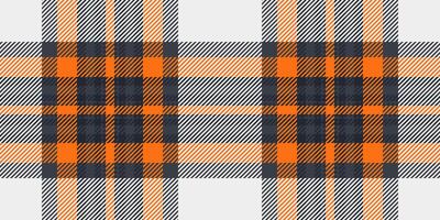Intense check fabric textile, cozy plaid background seamless. Machinery pattern texture tartan in dark and white colors. vector