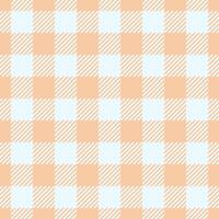 Adorable seamless pattern tartan, filigree background check. Summer fabric textile plaid texture in orange and alice blue colors. vector