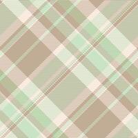 Delicate textile fabric, grid tartan check seamless. Seventies background plaid texture pattern in light and pastel colors. vector