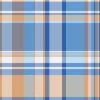 Stylish pastel plaid pattern in blues, peaches, and grays. Perfect for textile designs, website backgrounds, or fashion-related projects. Clean, modern aesthetic with a versatile color palette. vector