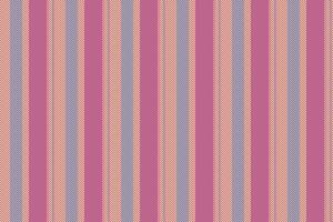Covely fabric pattern, rose textile seamless stripe. Blim texture background lines vertical in pink and amber colors. vector