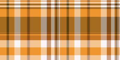 Custom textile seamless , fall background tartan pattern. Machinery check texture plaid fabric in orange and pastel colors. vector