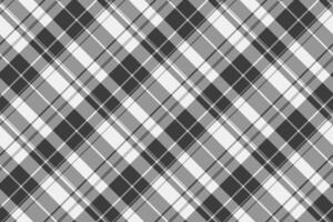 Business textile seamless fabric, outline pattern plaid texture. Colourful background tartan check in vintage gray and grey colors. vector