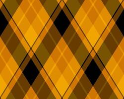 Striking abstract diagonal plaid pattern in shades of gold, brown, and black. Perfect for modern designs, backgrounds, textiles, and website banners. vector