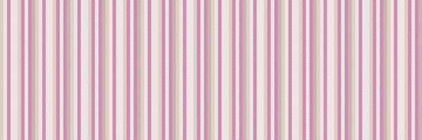 Factory background fabric pattern, linen seamless lines. Dining vertical stripe textile texture in white and pink colors. vector
