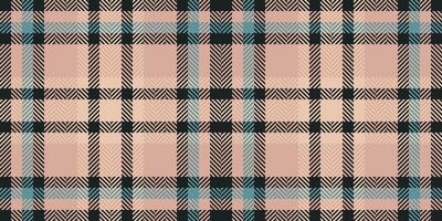 Scratch background texture textile, womens fashion check fabric . Scratched seamless tartan plaid pattern in light and black colors. vector