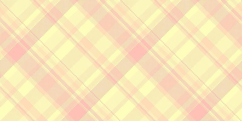 Satin textile seamless background, new year plaid check. 70s fabric pattern tartan texture in light and peach puff colors.
