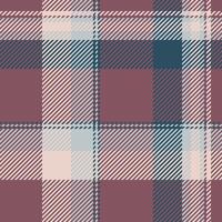 Summer fabric textile seamless, celebrate check pattern. Tailor texture background tartan plaid in red and light colors. vector