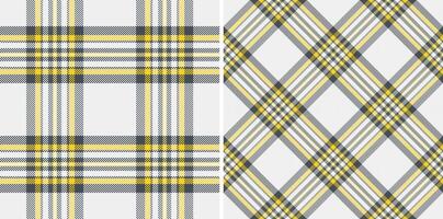Texture tartan pattern of seamless check fabric with a textile plaid background . Set in dark colors. Book cover design ideas. vector