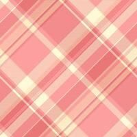 Fancy plaid texture pattern, grunge background fabric textile. Diwali seamless check tartan in red and light goldenrod yellow colors. vector