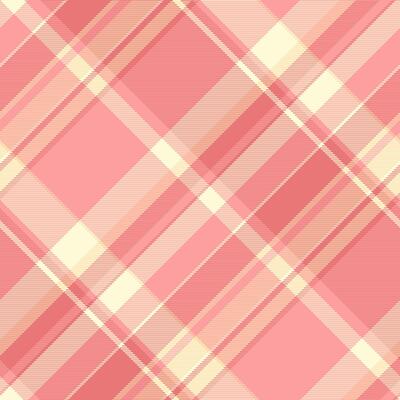 Fancy plaid texture pattern, grunge background fabric textile. Diwali seamless check tartan in red and light goldenrod yellow colors.