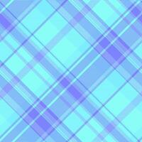 Give textile check, difficult texture pattern tartan. Celtic plaid background seamless fabric in blue and teal colors. vector