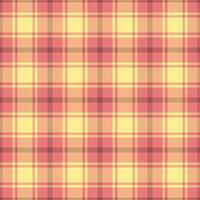 Oktoberfest background check, dining pattern texture seamless. Scrapbooking fabric textile plaid tartan in orange and red colors. vector