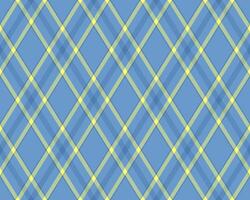 Vibrant blue and yellow plaid pattern. Perfect for textile design, website backgrounds, or scrapbooking projects. Clean, modern aesthetic with a touch of retro charm. vector