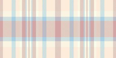 Elegant pastel plaid pattern. Soft blush pink, pale blue, and cream tones create a delicate and versatile design perfect for textiles, stationery, or website backgrounds. vector