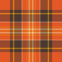 Intense texture background pattern, masculine seamless plaid tartan. Kind check fabric textile in orange and bright colors. vector