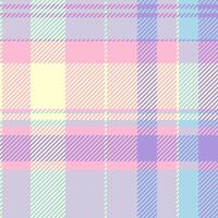 Warm check tartan, autumn seamless texture background. Clan plaid fabric pattern textile in light and light blue colors. vector