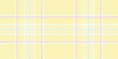 Softness check textile seamless, packaging background tartan pattern. Overlayed texture fabric plaid in light and white colors. vector