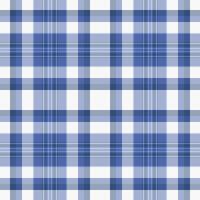 Graceful check fabric, delicate tartan plaid textile. Order background seamless pattern texture in blue and light colors. vector