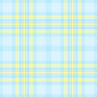 Direct pattern texture, formal fabric tartan check. Installing seamless plaid background textile in light and yellow colors. vector