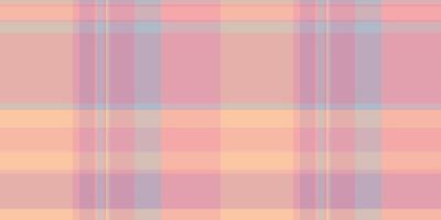 Strong check seamless , stage texture plaid background. Filigree pattern tartan textile fabric in light and red colors. vector