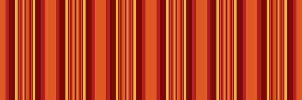 Silky lines vertical stripe, machinery textile texture seamless. Male background pattern fabric in orange and red colors. vector