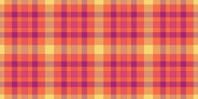 Preppy check texture fabric, robe textile background tartan. Jpg plaid pattern seamless in red and pink colors. vector