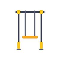A swing set on a white background vector