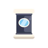 A spool of thread with a blue window vector