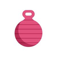 A pink ball with a handle on it vector