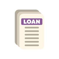 Loan document icon illustration design vector