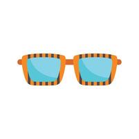 Sunglasses with striped frames on a white background vector