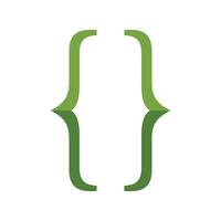 A green arrow with a white background vector