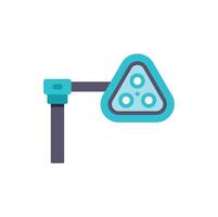A light fixture with three lights on it vector