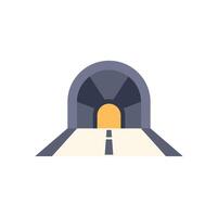 A tunnel with a road leading into it vector