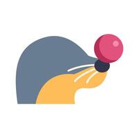 A seal with a ball in its mouth vector