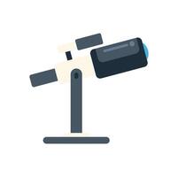 Telescope icon on white background vector