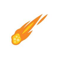 A rocket is flying through the air vector