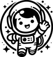 Astronaut coloring pages vector