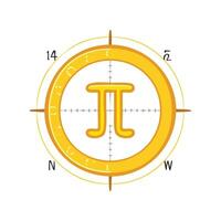 Golden Ratio and Pi Combined vector