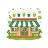 Irish Pub Scene with Cheers and Green Drinks vector