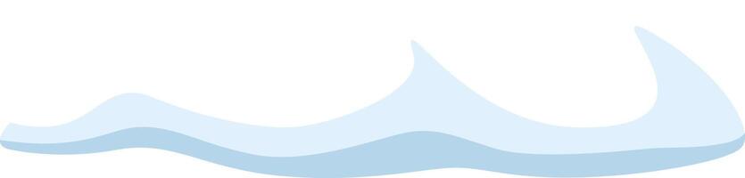 Soft light blue wave flowing on a white background, creating a serene and minimalist design suitable for various backgrounds and decorative purposes vector